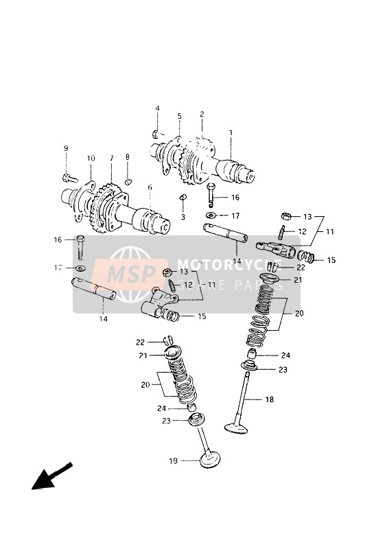 Suzuki GSX400S 1986 Valve for a 1986 Suzuki GSX400S