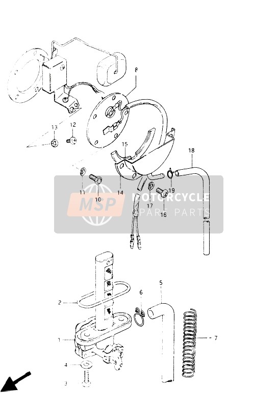 Suzuki GSX400S 1986 Robinet de carburant pour un 1986 Suzuki GSX400S