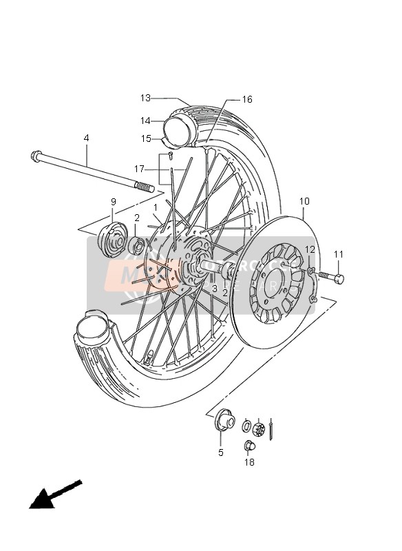 Front Wheel (GN125)