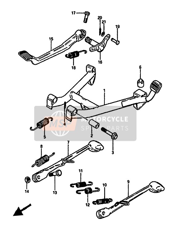 Suzuki GSX550E(S)(F)(U) 1987 Supporter pour un 1987 Suzuki GSX550E(S)(F)(U)