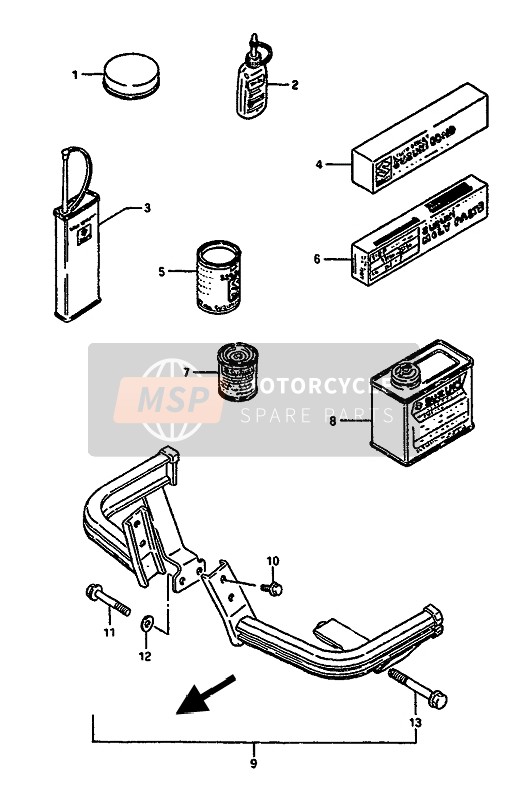 Suzuki GSX550E(S)(F)(U) 1987 Optioneel voor een 1987 Suzuki GSX550E(S)(F)(U)