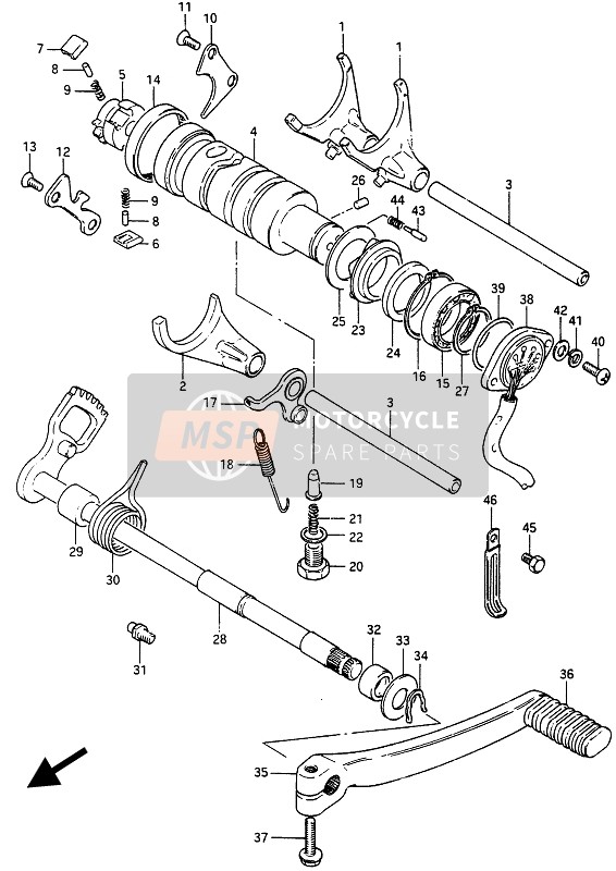 Suzuki GSX750ES 1986 Gear Shifting for a 1986 Suzuki GSX750ES