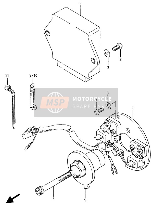 Suzuki GSX750ES 1986 Générateur de signal pour un 1986 Suzuki GSX750ES