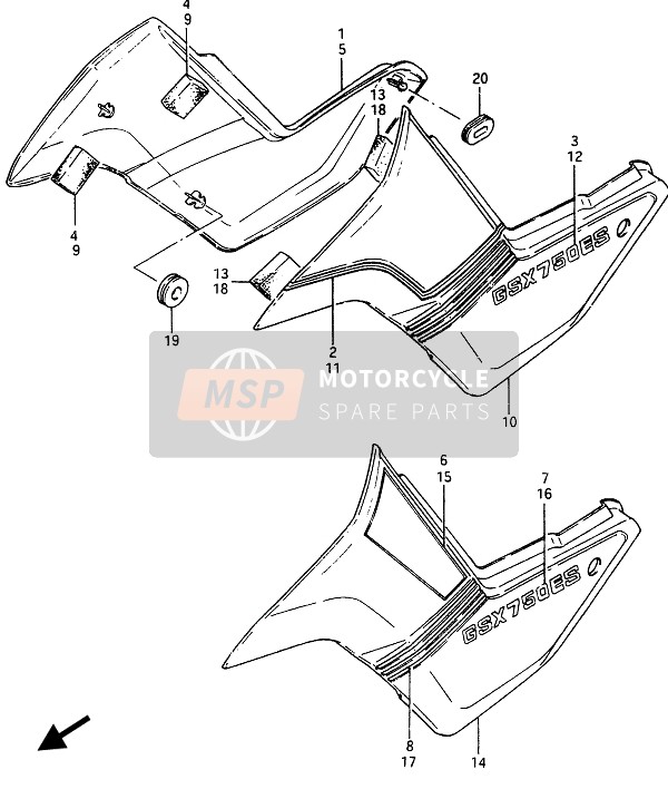 4711131300, Coperchio ,  .  , R, Suzuki, 1