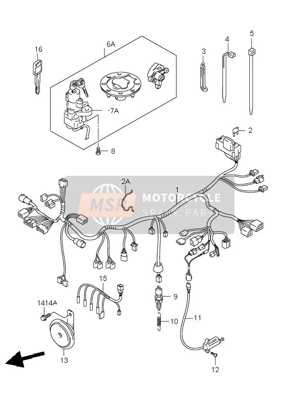 3661931F10, Guide, Wiring Harness, Suzuki, 1