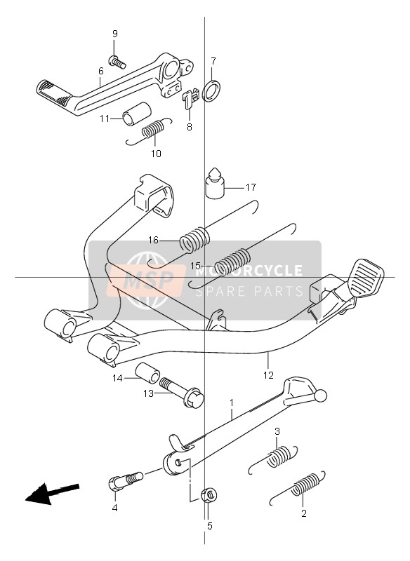 4231031F00, Bequille, Suzuki, 1