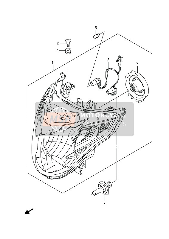 Headlamp (GSR750A)