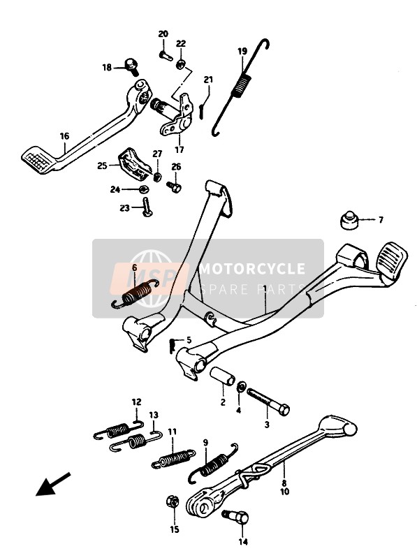 Suzuki GSX1100E(S)(EF)-GSX1150EF 1986 In Piedi per un 1986 Suzuki GSX1100E(S)(EF)-GSX1150EF