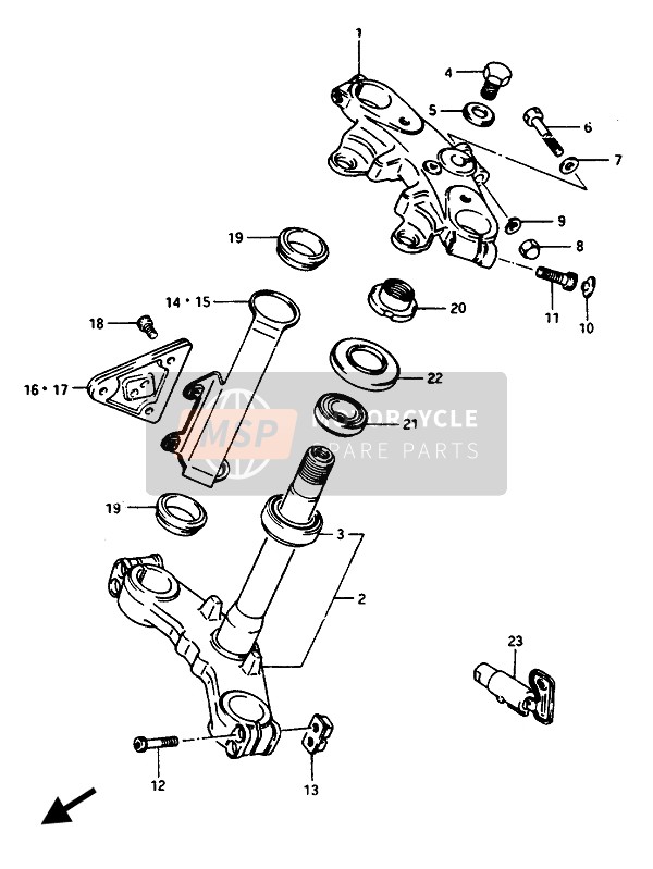 Steering Stem (GSX1100E)