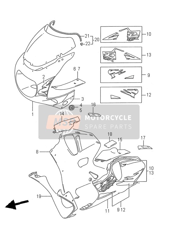 9440017EH133J, Verkleidung, Suzuki, 0