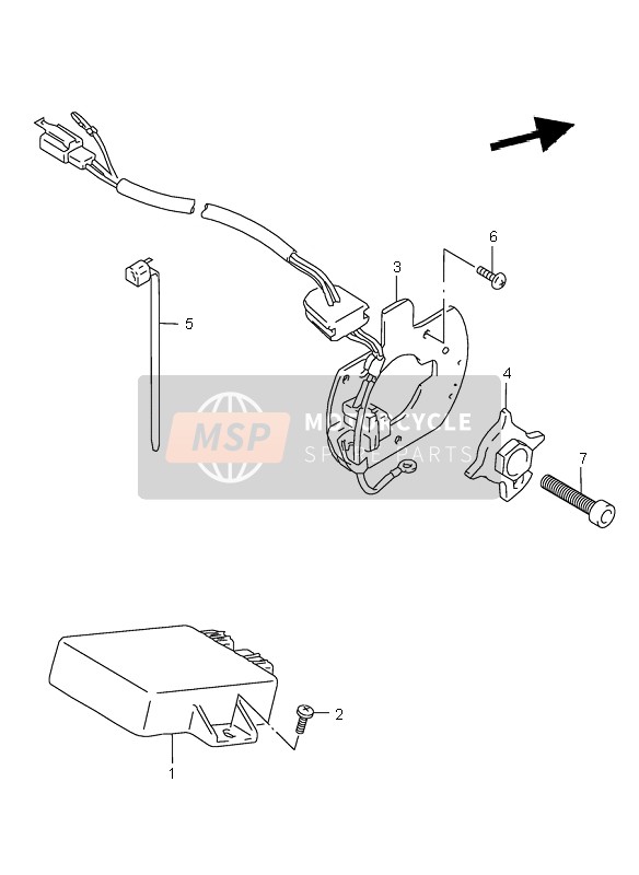 Suzuki GSX750 2001 Générateur de signal pour un 2001 Suzuki GSX750