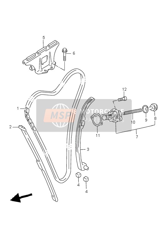 Suzuki GSX750F 2001 Cam Chain for a 2001 Suzuki GSX750F