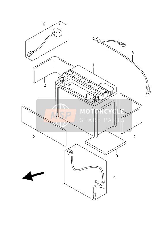 3381041F01, Wire, Starter Motor, Suzuki, 1