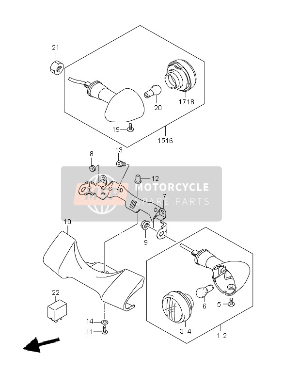 3560338AC2, Lamp Assy,Rear, Suzuki, 0