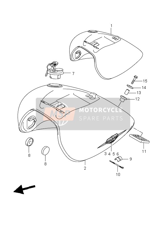 0940725402, Clamp (L:250), Suzuki, 1