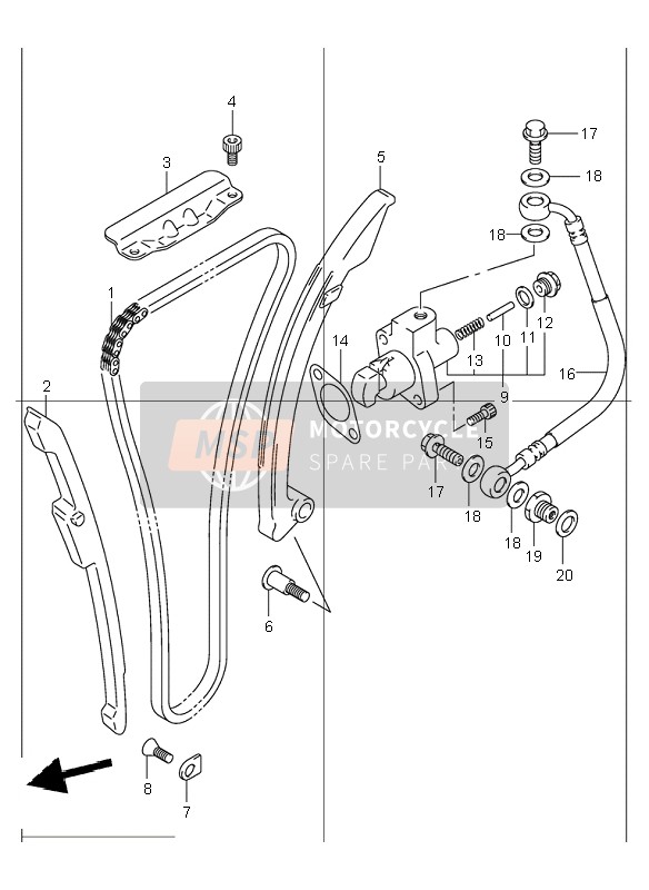 Suzuki GSX1300R HAYABUSA 2001 Cam Chain for a 2001 Suzuki GSX1300R HAYABUSA