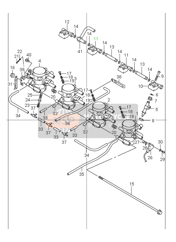 1369724F31, Hose, Rubber (L, Suzuki, 1