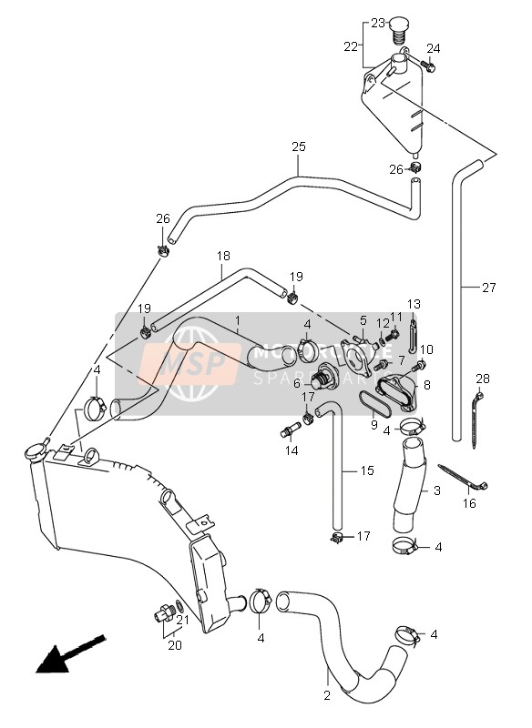 1785235F10, Hose, Radiator Outlet, Suzuki, 0