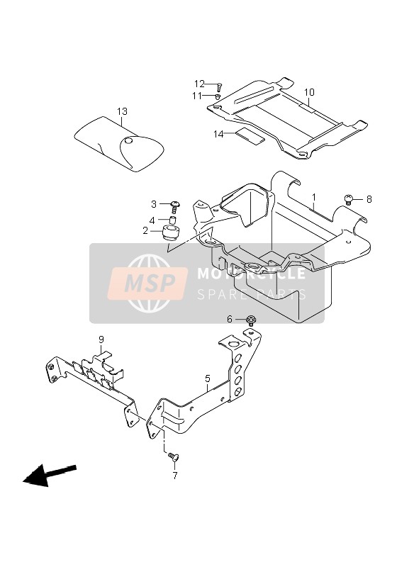 Suzuki VZR1800R (M1800) INTRUDER 2006 Holder for a 2006 Suzuki VZR1800R (M1800) INTRUDER