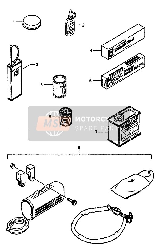 Suzuki GSX-R1100 1987 Optional for a 1987 Suzuki GSX-R1100