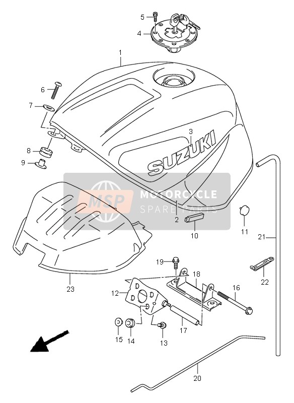 6811039F10Y7L, Tapeset,Fuel T, Suzuki, 0