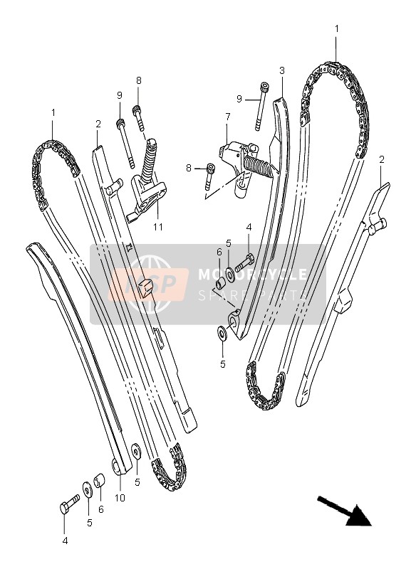 Suzuki VX800 1996 Cam Chain for a 1996 Suzuki VX800