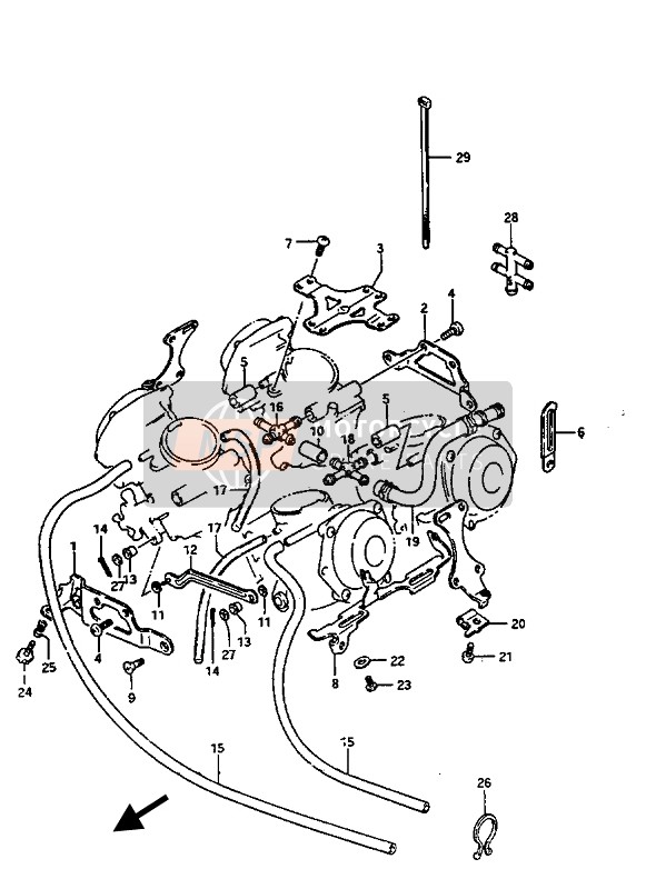 Suzuki GV1400(GD)(GC) 1987 Carburateur fittingen voor een 1987 Suzuki GV1400(GD)(GC)