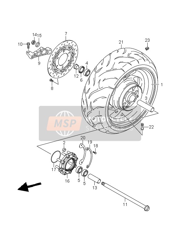 0926225061, Bearing(25X52X15), Suzuki, 1