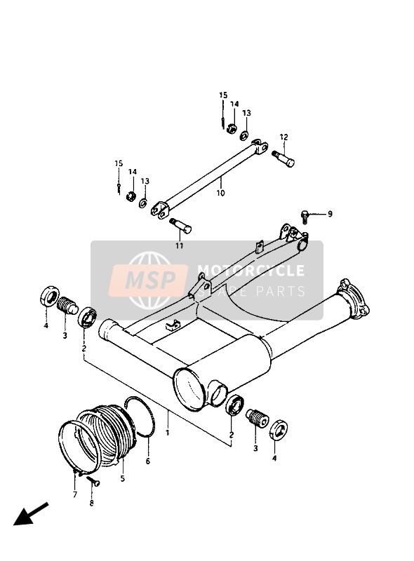 Suzuki GV1400(GD)(GC) 1987 Rear Swing Arm for a 1987 Suzuki GV1400(GD)(GC)