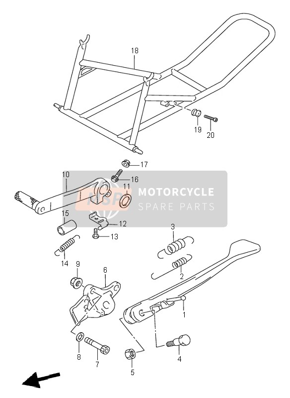 Suzuki GSX-R1100W 1995 Supporter pour un 1995 Suzuki GSX-R1100W