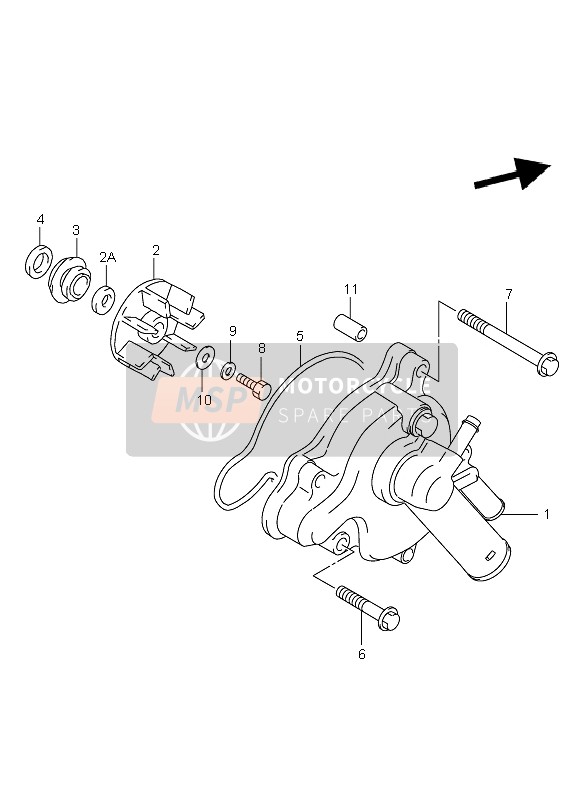 Suzuki TL1000R 2001 Water Pump for a 2001 Suzuki TL1000R