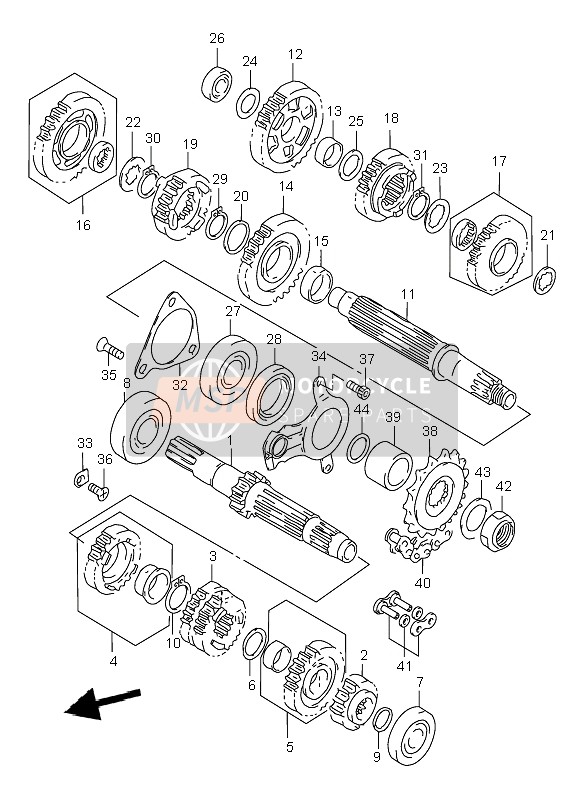 Suzuki TL1000R 2001 Transmission pour un 2001 Suzuki TL1000R