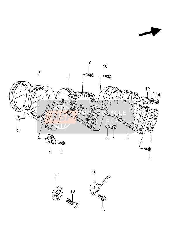 3412002FF0, Speedometer (Kilo), Suzuki, 0