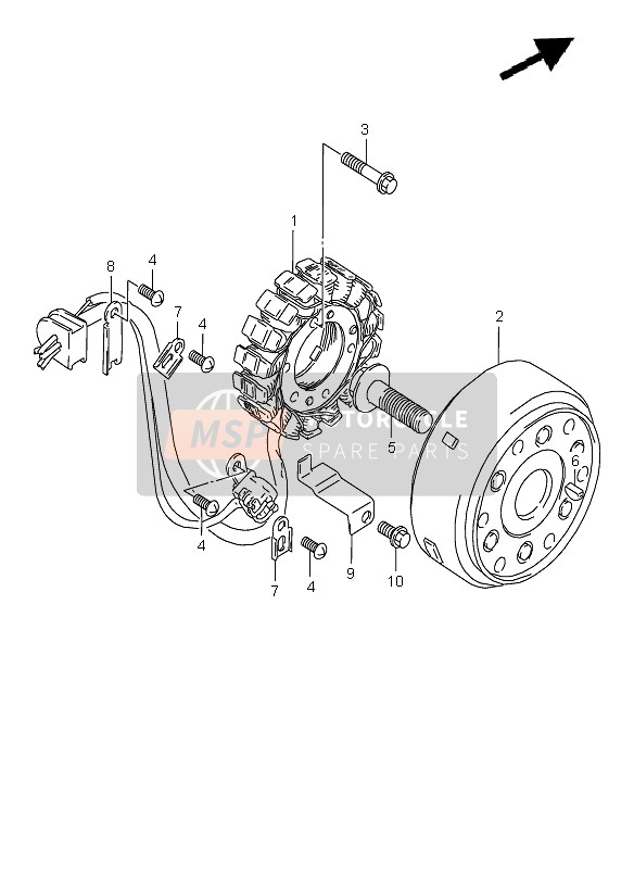 Suzuki VX800 1996 Aimants pour un 1996 Suzuki VX800