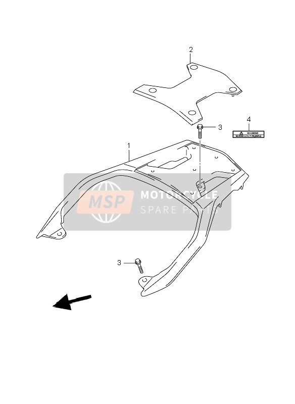 Suzuki DL650A V-STROM 2007 TRÄGER für ein 2007 Suzuki DL650A V-STROM