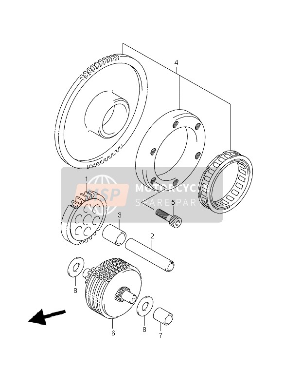 Suzuki DL1000 V-STROM 2007 Entrée Embrayage pour un 2007 Suzuki DL1000 V-STROM