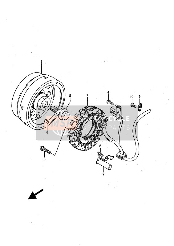 Suzuki LS650(F)(P) SAVAGE 1989 Imanes para un 1989 Suzuki LS650(F)(P) SAVAGE