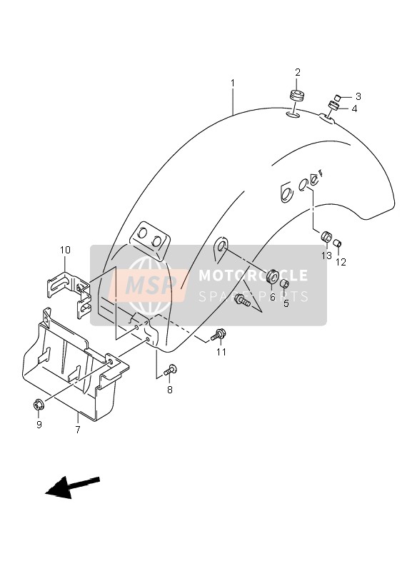 6311126F0133J, Parfango Post, Suzuki, 0