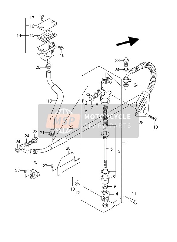 6119627C50, Guide,Rr Brake, Suzuki, 3