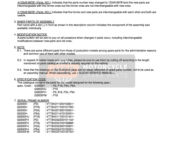 Suzuki GS500(E)(F) 2007 Preface 2 for a 2007 Suzuki GS500(E)(F)