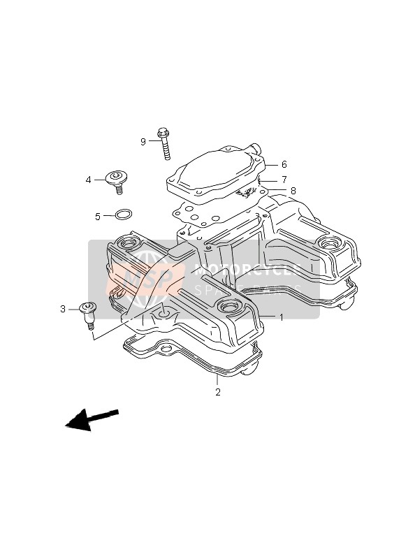 Suzuki GS500(E)(F) 2007 Cylinder Head Cover for a 2007 Suzuki GS500(E)(F)