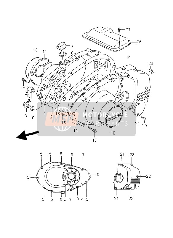 0910305016, Perno D'Articolazione, Suzuki, 2