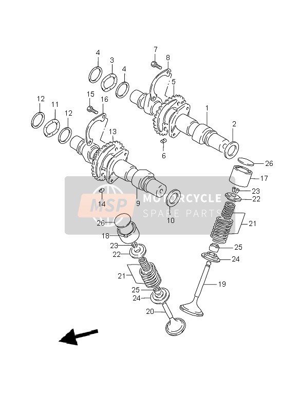 1291101D00, Inlaatklep, Suzuki, 4