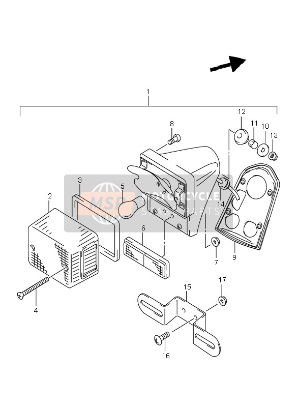 Lampe combinée arrière