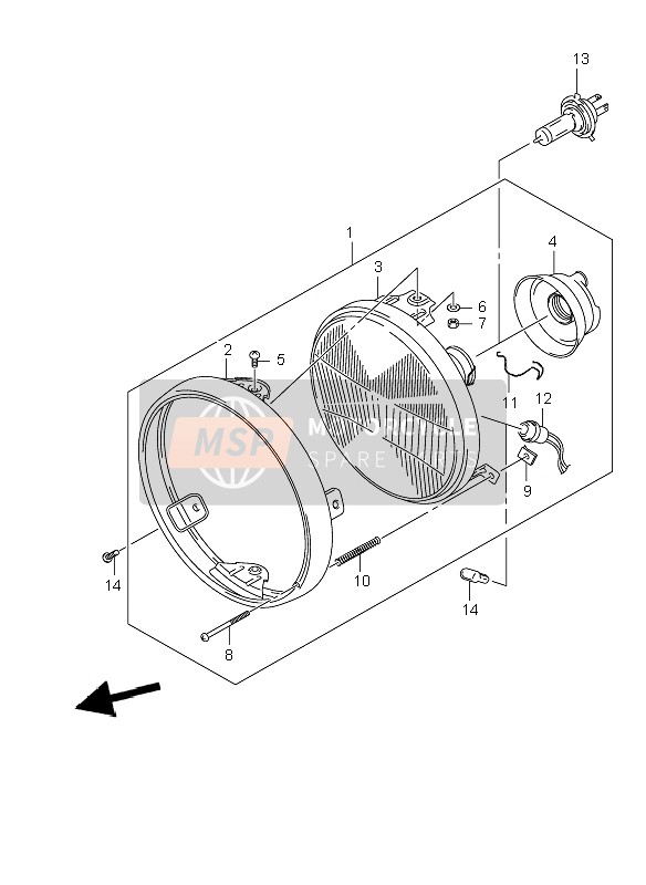 351210BE20, Lamp Unit, Suzuki, 0