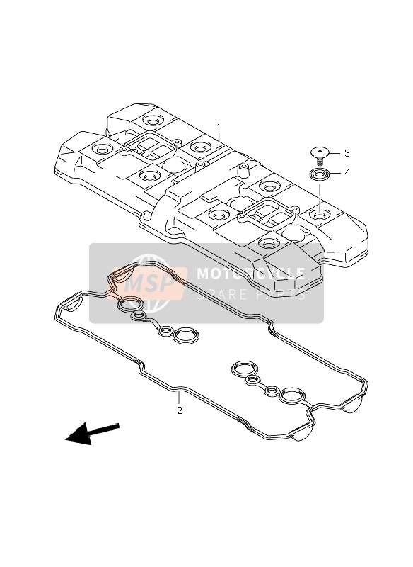 1117318H00, Pakking Klepdeksel, Suzuki, 2