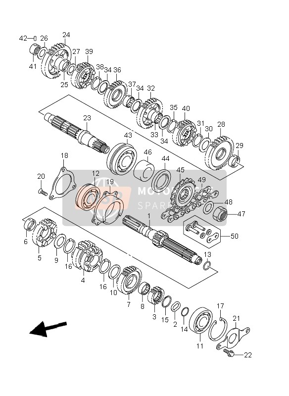 2422118H10, Gear, 2ND Drive (NT:17), Suzuki, 5