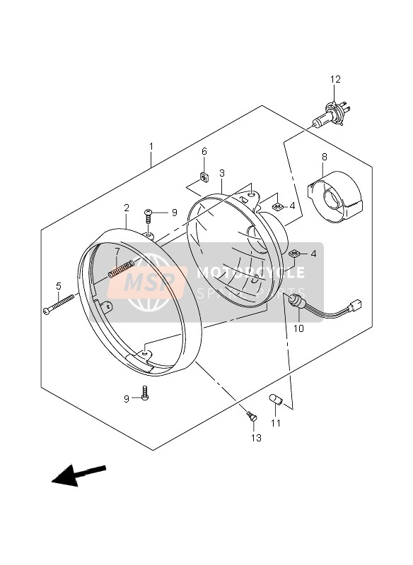 Headlamp (GSF1250-A)