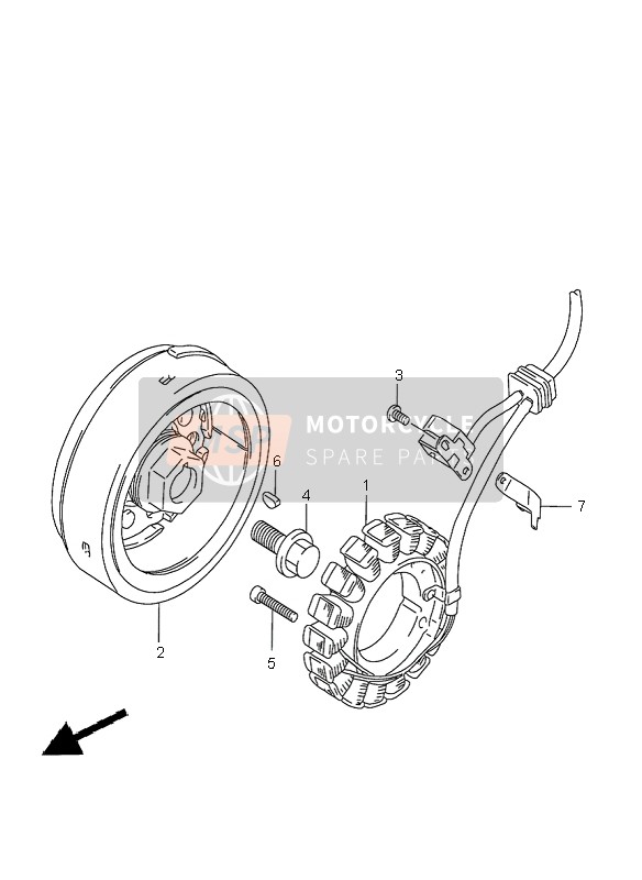 Suzuki XF650 FREEWIND 2001 Imanes para un 2001 Suzuki XF650 FREEWIND