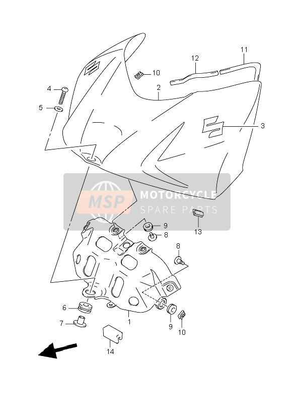 4427621H01, Cushion,Fuel Tank Cover, Suzuki, 2